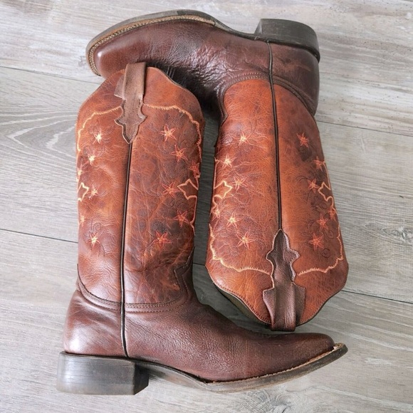 Women’s Tall Stetson Western Cowboy Boots Sz 10 - Picture 5 of 9